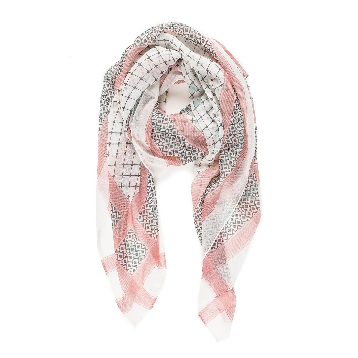 Scarf for Women Lightweight Geometric Fashion For Summer Fall Scarves Shawl Wraps