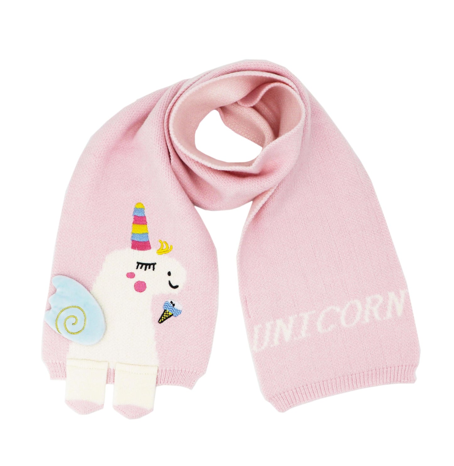 Kids Girls Boys Winter Cute Unicorn Scarf Shawl Warm Soft Cozy Fashion Knit Neck Warmer Scarfs Toddler