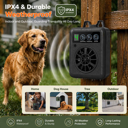 CICPAP Anti Barking Device for Dogs, Automatic Ultrasonic Dog Bark Deterrent with 4 Modes, 50FT Rechargeable Dog Bark Control Device, IPX4 Outdoor Indoor Stop Barking Device for Neighbor Dogs, Black