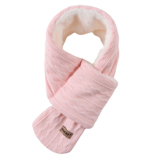 Kids Scarf Fleece Warm Knitted Scarves for Girls Boys Toddler Cold Weather Soft Neck Warmer