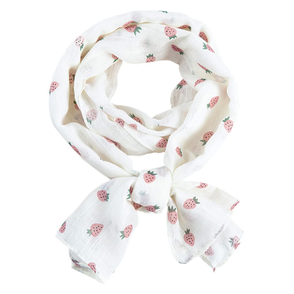 Summer Soft Cute Print Scarf for Kids Boy Girl Casual Travel Scarf 60in¡Á10in