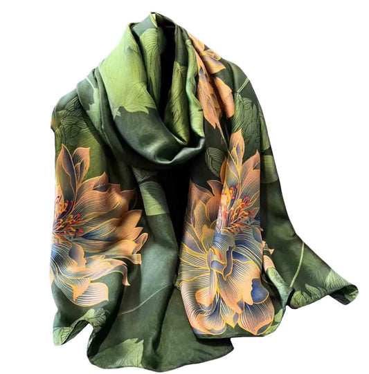 Scarfs for Women Dressy Fashion Scarves Long Floral Pattern Scarf Lightweight Sunscreen Shawls
