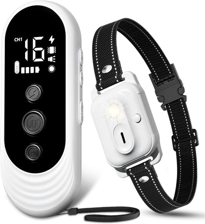 Dog Training Collar with Remote, 3300ft Range Shock Collar for Small, Medium, Large Dogs (8–120 lbs), IPX7 Waterproof, Rechargeable, with Beep, Vibration, Safe Shock & Light Modes