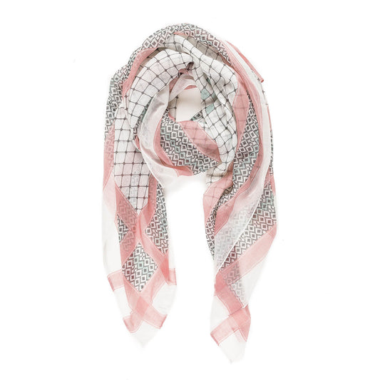 Scarf for Women Lightweight Geometric Fashion For Summer Fall Scarves Shawl Wraps