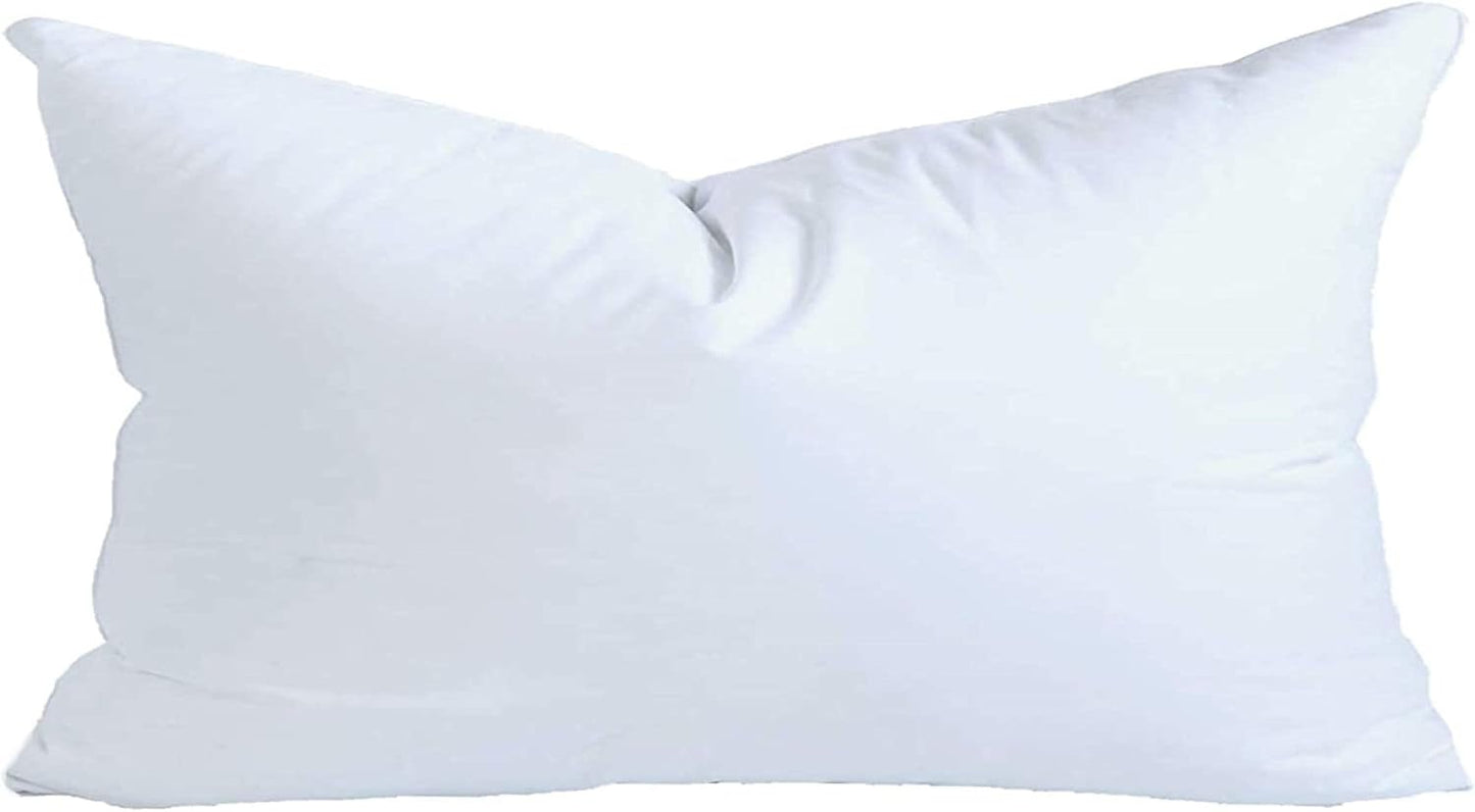 12x20 Inch Synthetic Down Alternative Rectangle Pillow Insert Form Stuffer for Sofa Shams, Decorative Throw Pillow, Cushion and Bed Pillow Stuffing - Hypoallergenic 12¡°X 20¡±