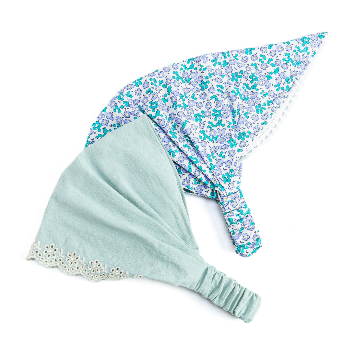 Little Girls Bandana Head Scarf/Headband - Country Floral