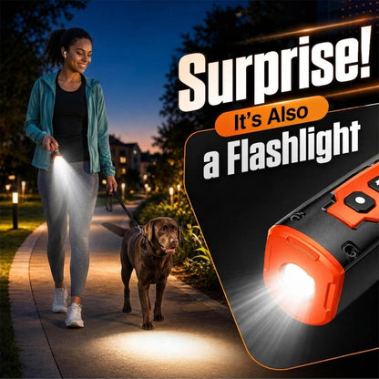 CICPAP Dog Bark Deterrent Device, 3 Sonic Heads Ultrasonic Anti Barking Device for Dogs, 50FT Range Rechargeable No Shock Dog Training Tool with Flashlight, Indoor Outdoor Bark Control