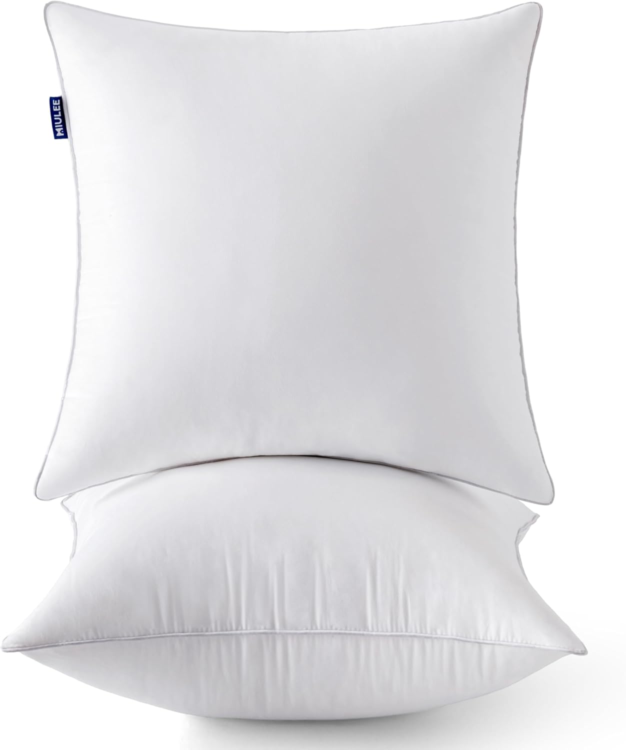 20 x 20 Pillow Inserts (Set of 2) -Throw Pillows for Couch Sofa with 100% Cotton Covers
