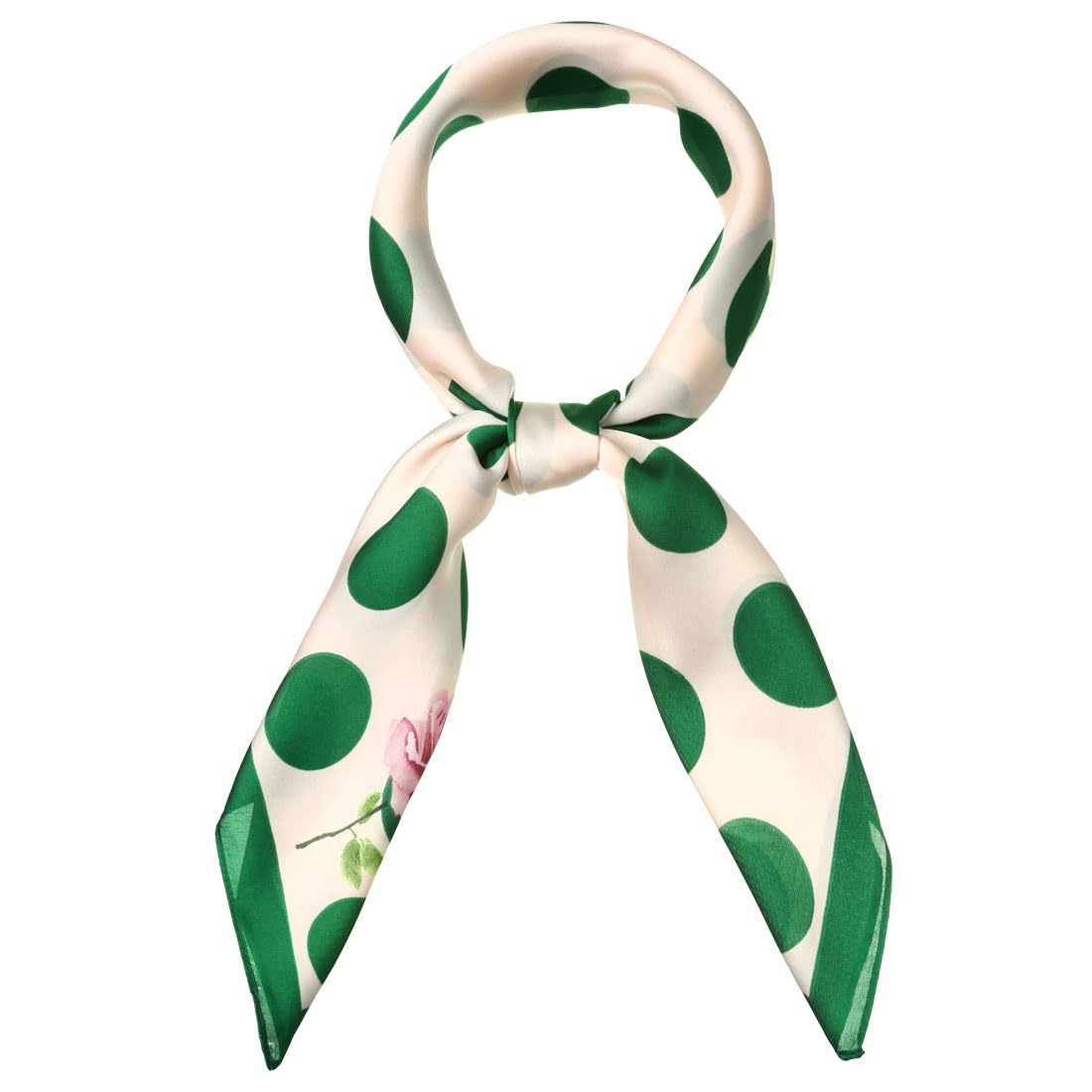 Polka Dots Square Scarf Neck Scarves Kerchief Neckerchief Headband for Women