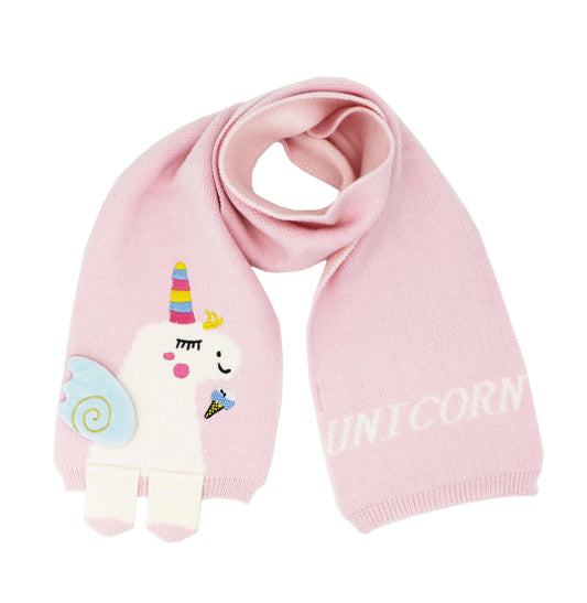Kids Girls Boys Winter Cute Unicorn Scarf Shawl Warm Soft Cozy Fashion Knit Neck Warmer Scarfs Toddler