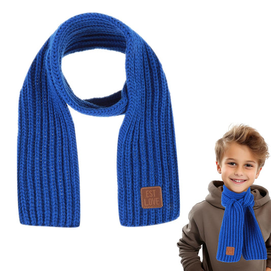 Kids Winter Knit Scarves Soft Knitted Neck Warmer Scarf Warm Scarves Wrap for Boys Girls