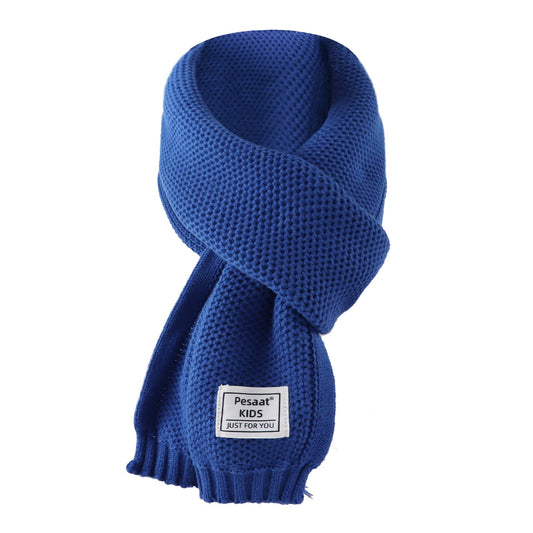 Kids Winter Infinity Scarf Knit Toddler Boy Girls Scarves Cotton Outdoor Neck Warmer for Children 3-15 Years