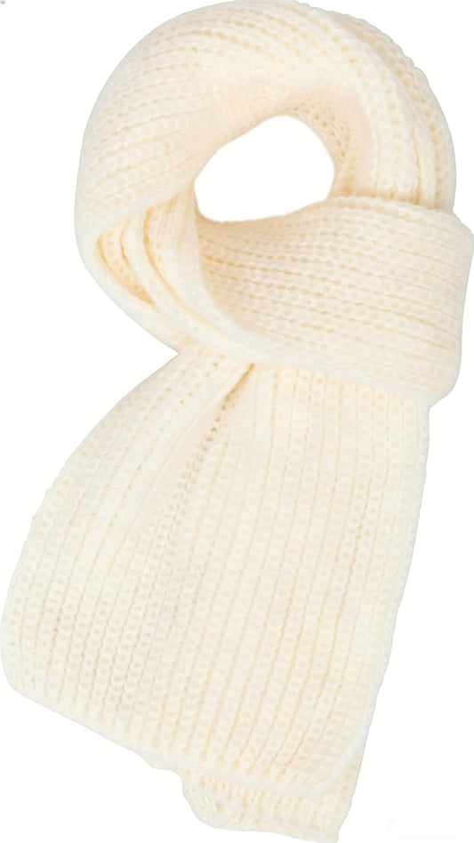Kids Winter Soft Warmer Knit Scarf Fashion Solid Color Toddler Baby Scarves Neck Warmer for Boys Girls