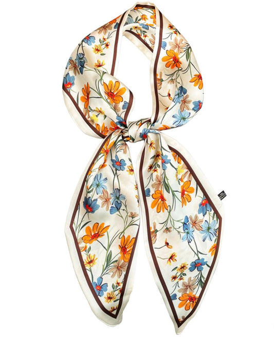 59in Mulberry Silk Like Head Scarf Women's Fashion Square Neck Satin Scarfs for Bag Hair Scarves Gift 59 * 5.9¡±