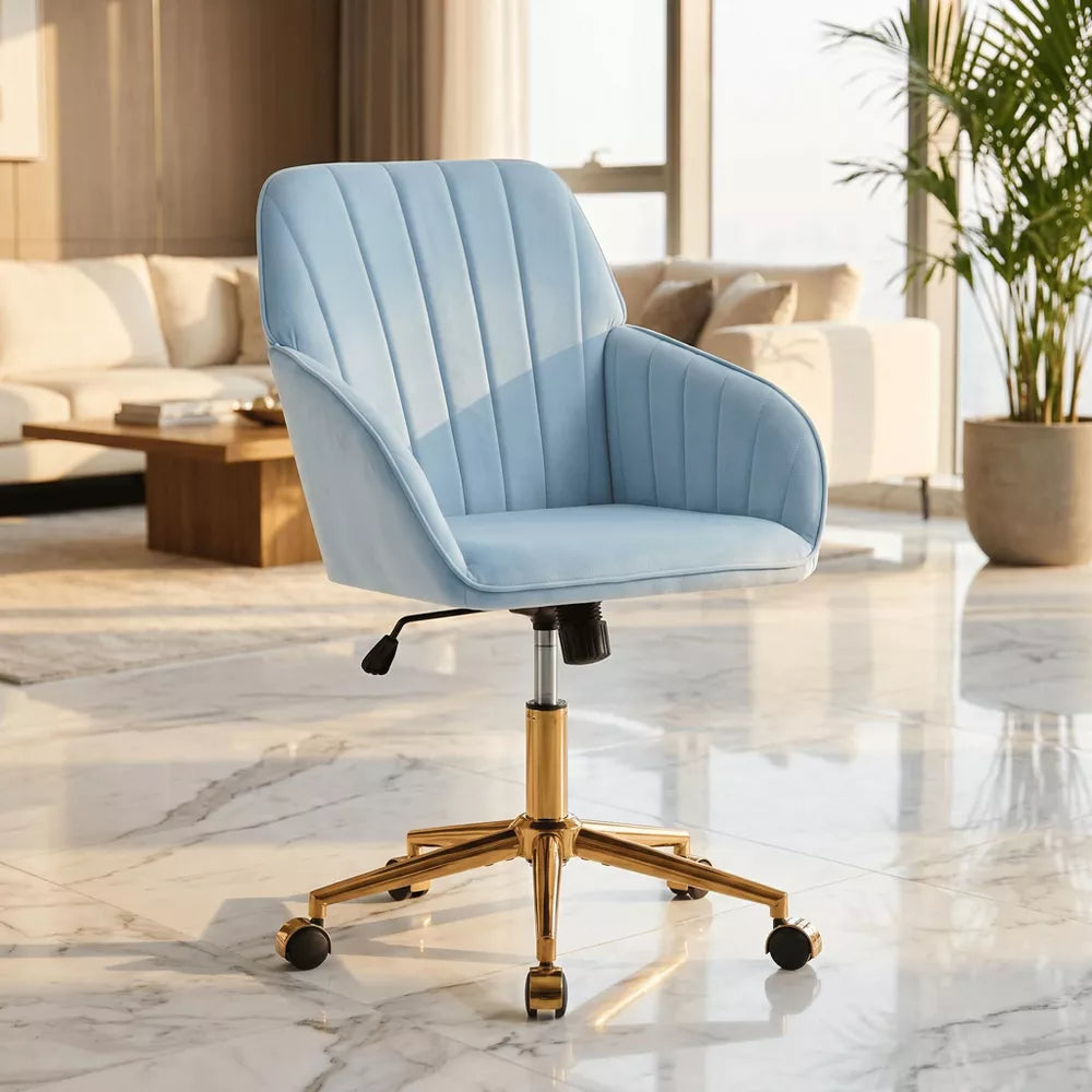 Adjustable Office Chair, Home Bedroom, Ergonomic Swivel Chair, Backrest Seat, Comfortable for Long Sitting
