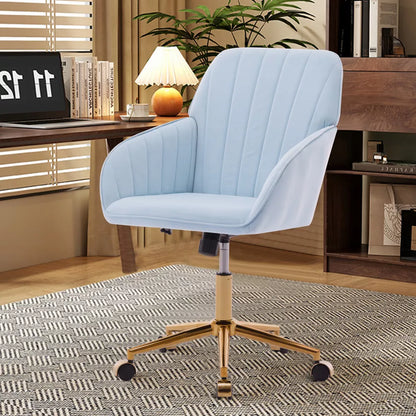 Adjustable Office Chair, Home Bedroom, Ergonomic Swivel Chair, Backrest Seat, Comfortable for Long Sitting