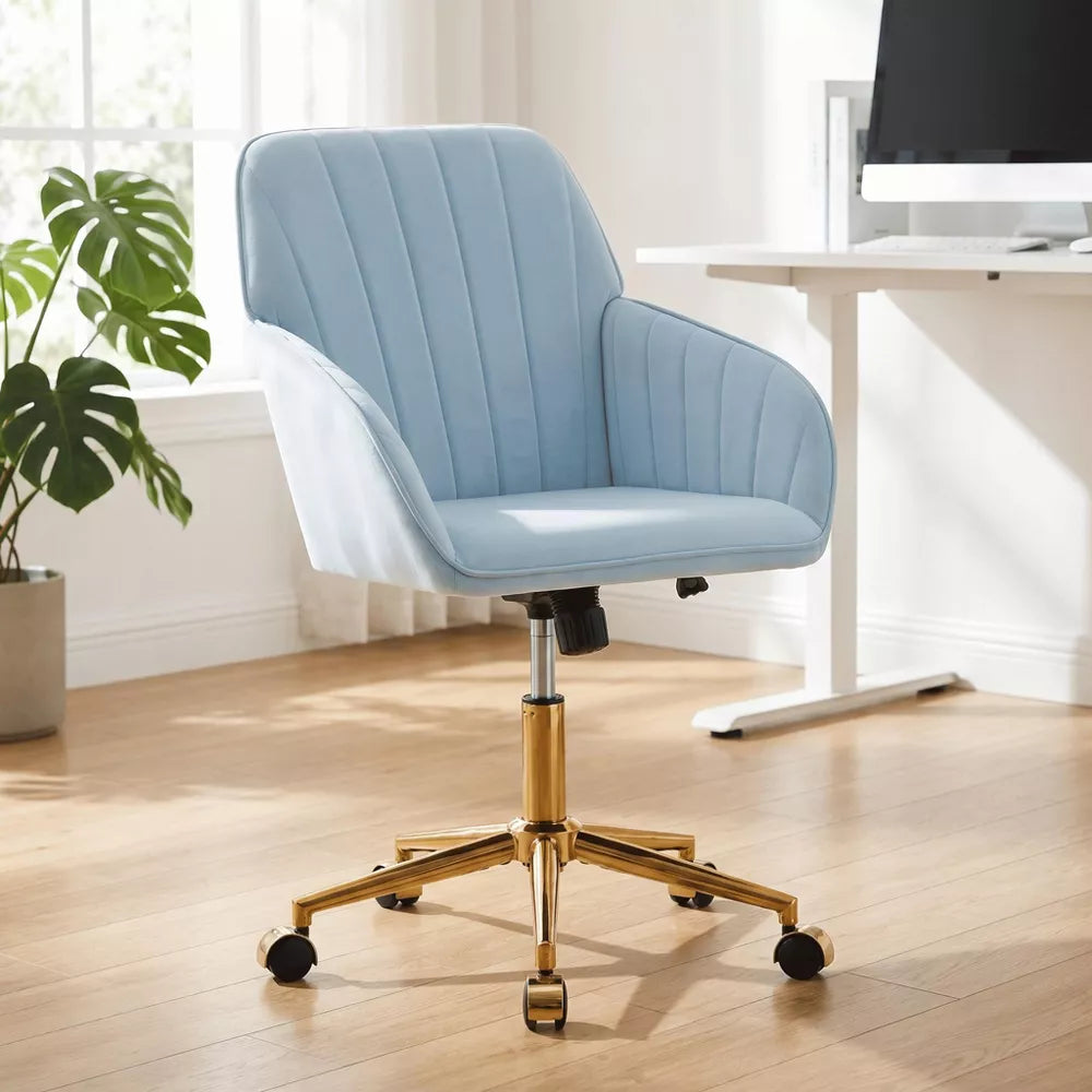 Adjustable Office Chair, Home Bedroom, Ergonomic Swivel Chair, Backrest Seat, Comfortable for Long Sitting