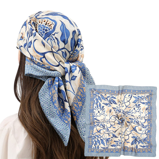 Women Head Hair Scarf Like Satin Silk Scarf Sleeping Hair Wrapping Night 27.5in