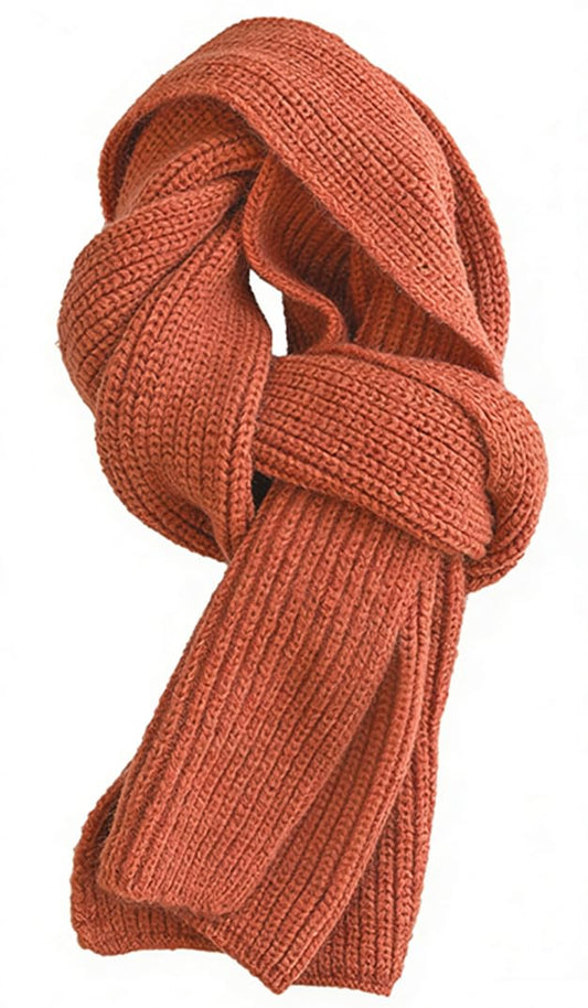 Kids Winter Scarf Knitting Acrylic Warm Soft Scarves Neck Protective Accesories for Teenagers Boys Girls 3-8Y