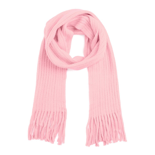 Knitted Tassel Scarf Kids Toddler Scarves Neck Warmer Fashion Solid Wrap Shawl for Winter Boy Girl