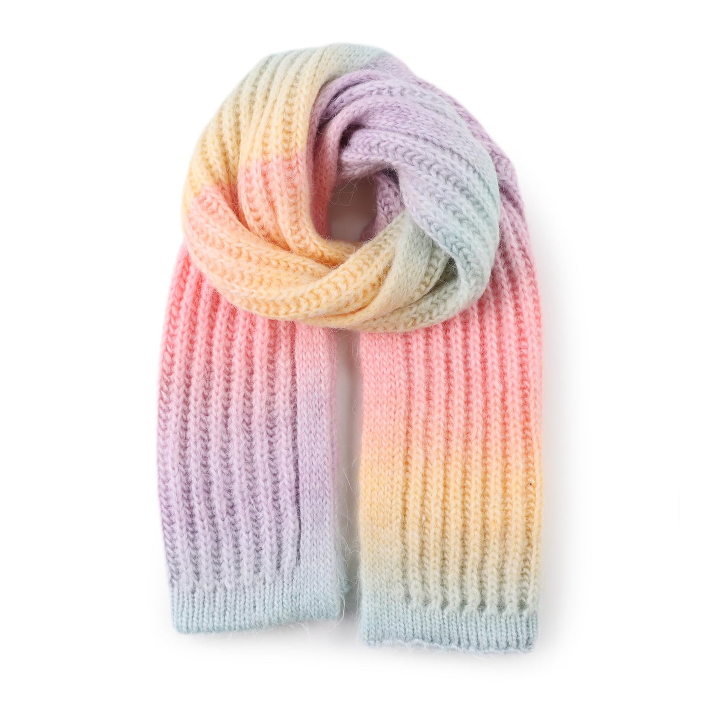Kids Scarf Soft Warm Knit Neck Warmer Winter Classic Scarf for Boys Girls