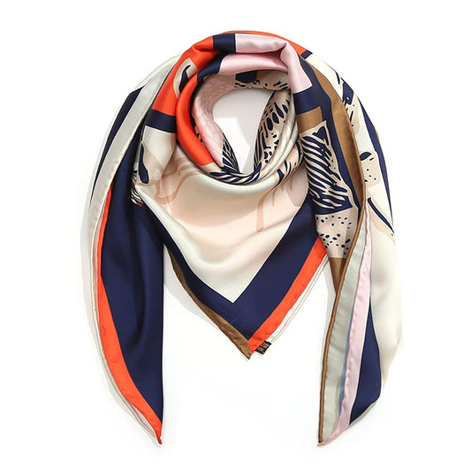 100% Pure Mulberry Silk Scarf 35in Large Square Lightweight Headscarf ¨CWomen¡¯s Hair Wraps-With Gift Packed