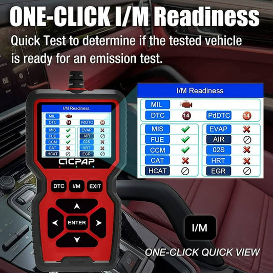 Car OBD2 Scanner Diagnostic Tool, Comprehensive Car Code Reader for All Cars, CICPAP Engine Fault Scanner CAN Diagnostic Scan Tool for All Vehicles after 1996