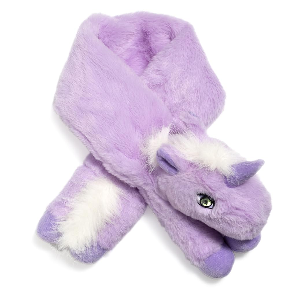 Plush Scarf ¨C Soft Cozy Kids Scarf with Gems