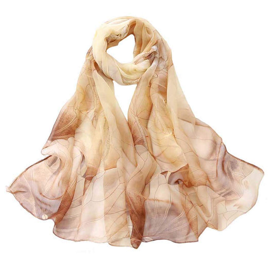 Scarfs for Women Lightweight Print Floral Pattern Scarf