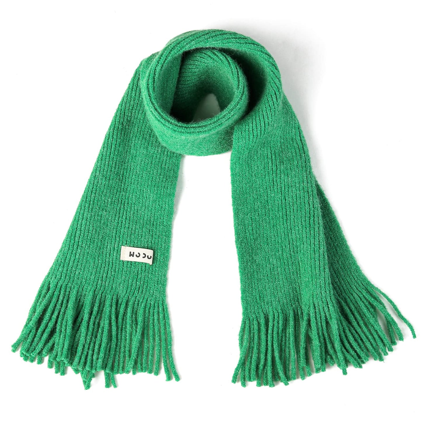 Kids Knit Scarf Winter Fashion Solid Color Toddler Baby Scarves Neck Warmer Tassel Scarf for Boys Girls