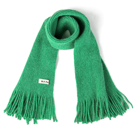 Kids Knit Scarf Winter Fashion Solid Color Toddler Baby Scarves Neck Warmer Tassel Scarf for Boys Girls